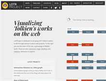 Tablet Screenshot of lotrproject.com